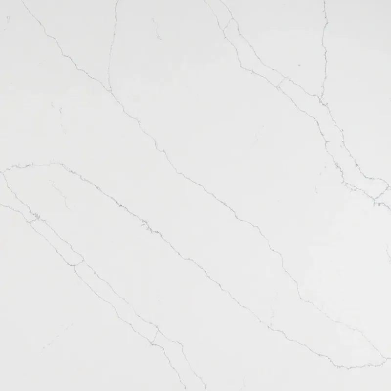 Calacatta 6617-2 quartz, upper-right area of the slab