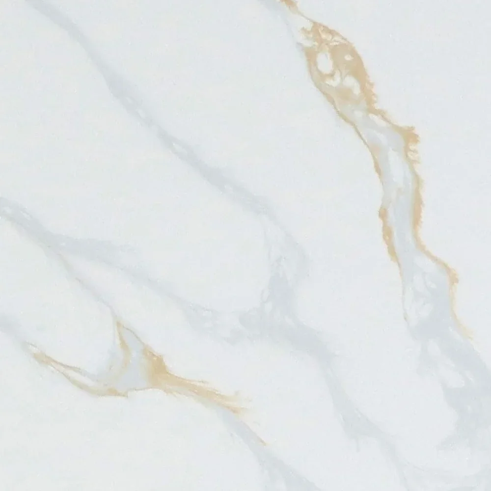 Table tops and sills in Auro Quartz Calacatta quartz