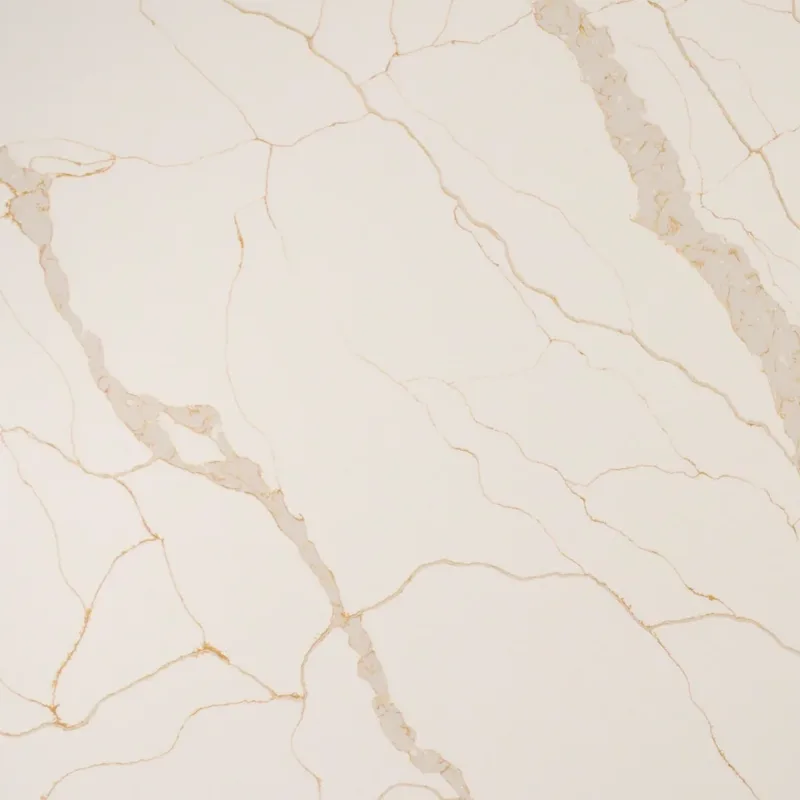 Close-up of Auro Quartz Calacatta 6638