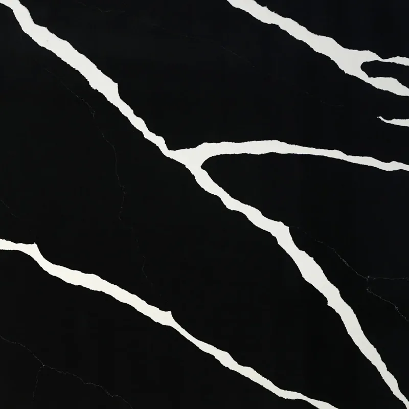 Calacatta 6656 quartz, upper-right area of the slab