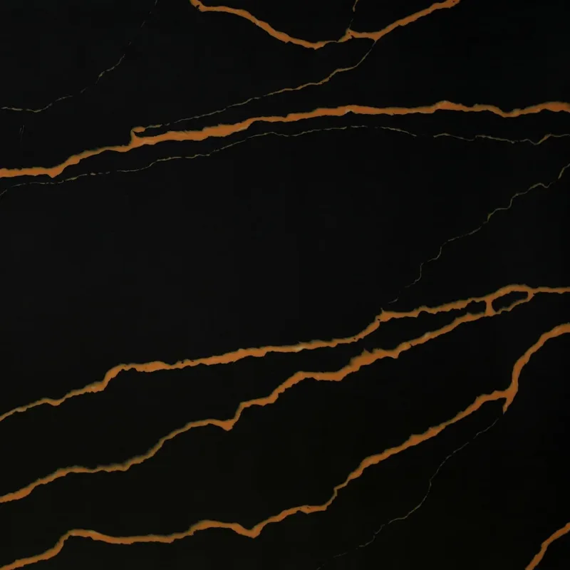 Calacatta 6689 quartz, upper-right area of the slab