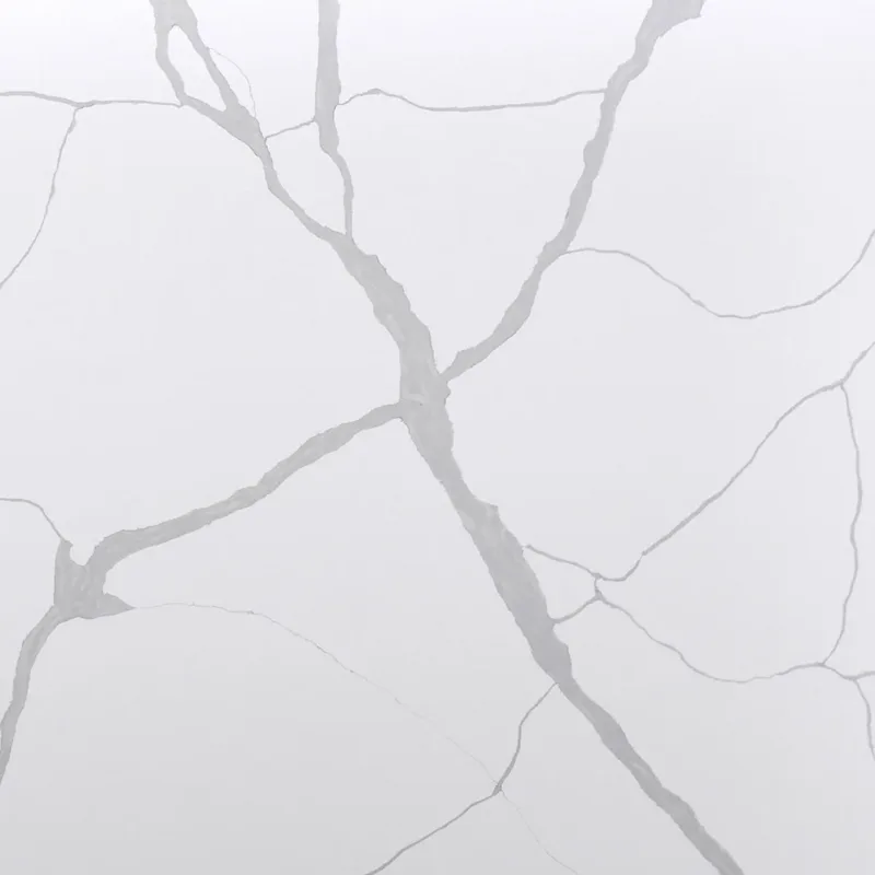 Calacatta 6702 quartz, upper-right area of the slab