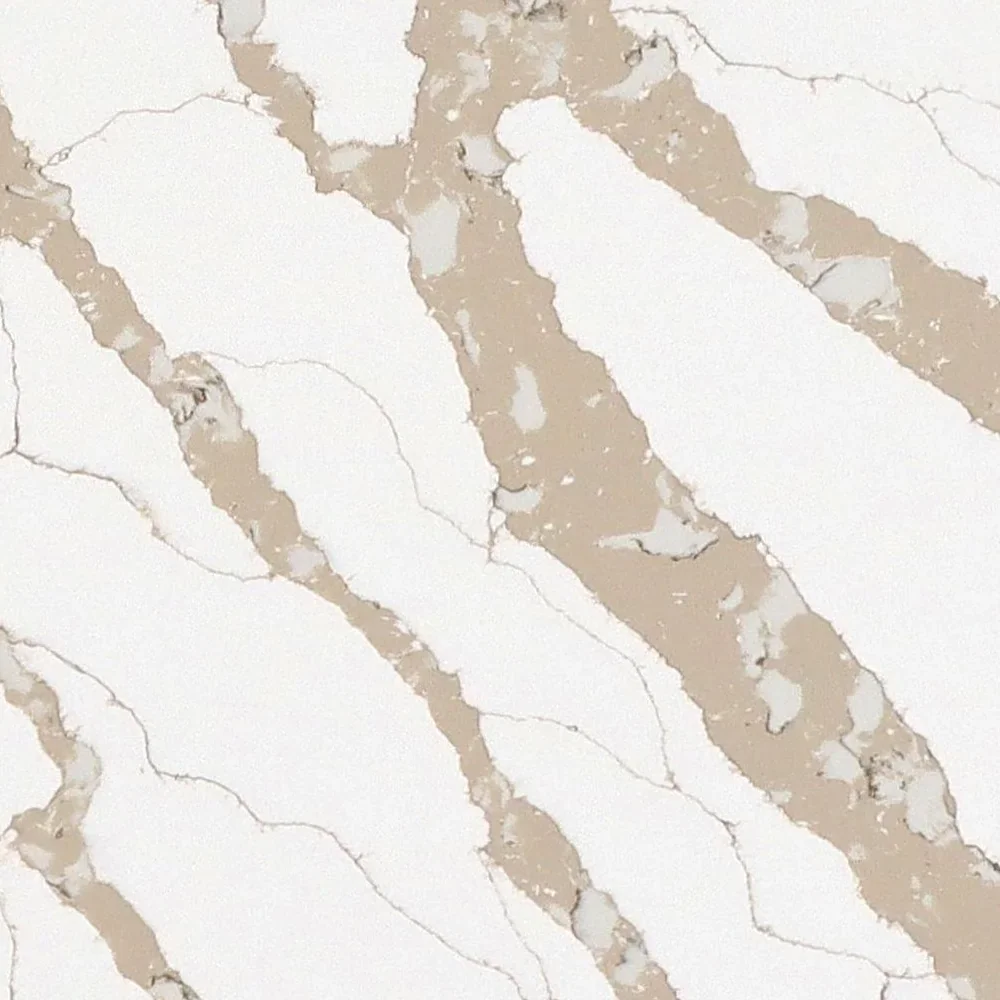 Close-up of Calacatta 6887 quartz