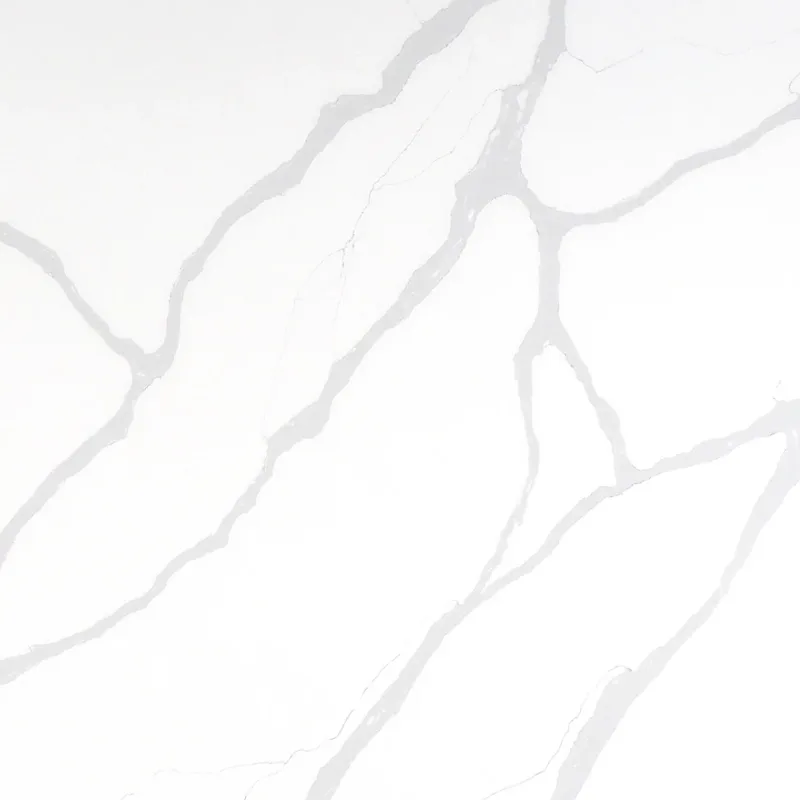 Calacatta 6922 quartz, upper-right area of the slab