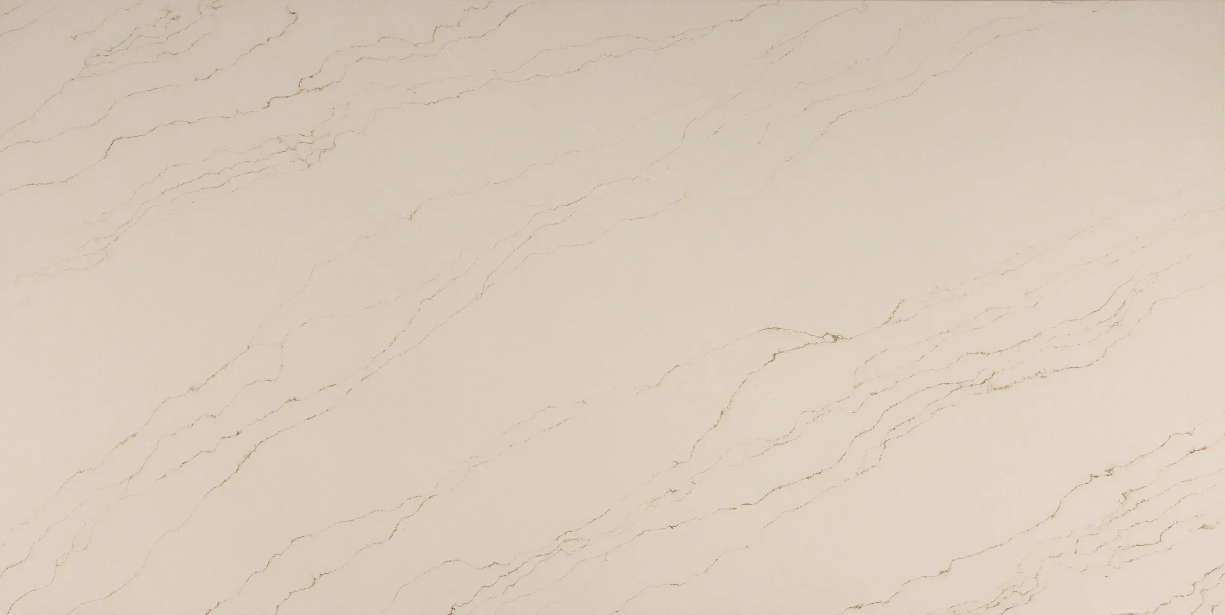 Full slab of Auro Quartz Calacatta 6952, a Taj Mahal look quartz